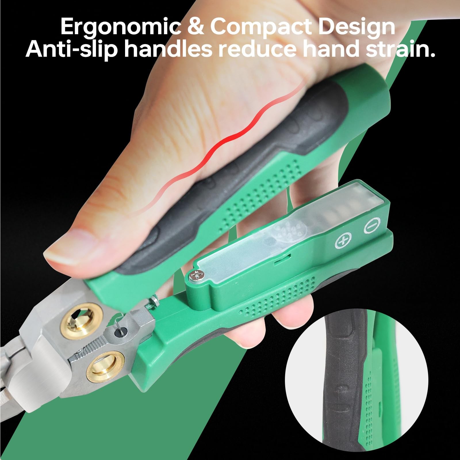 8 In 1 Wire Stripper With Voltage Tester Professional Electrical Repair Green