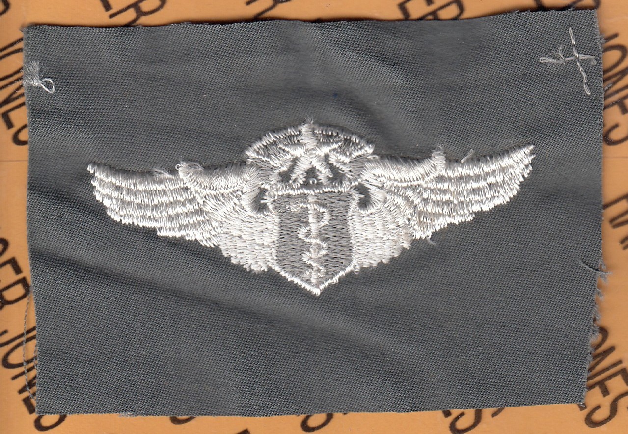 USAF Air Force Master Flight Surgeon Badge 1960-70's ~4" Flight suit patch c/e