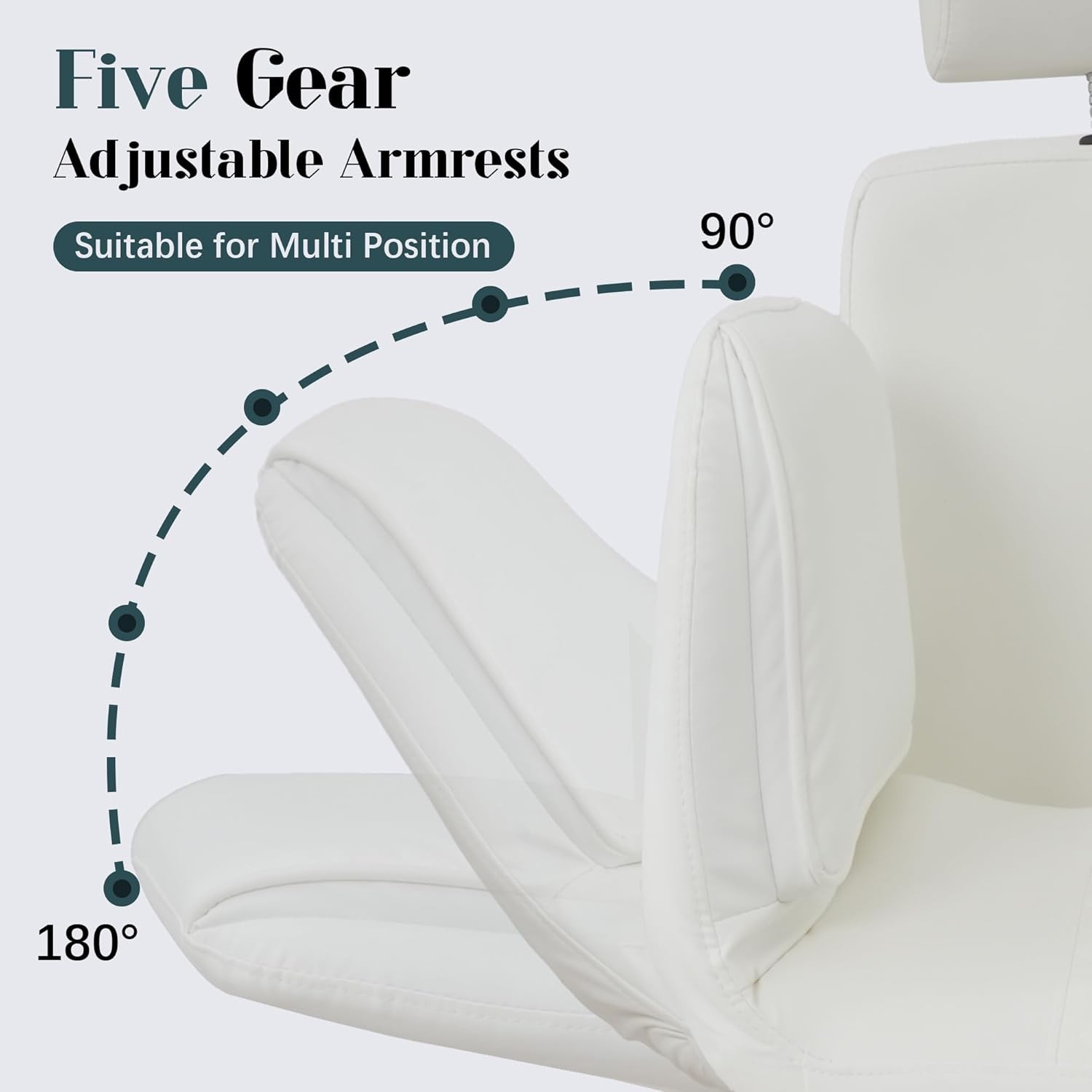 Wide Office Chair Criss Cross Chair with Detachable Head Support Arm and Back