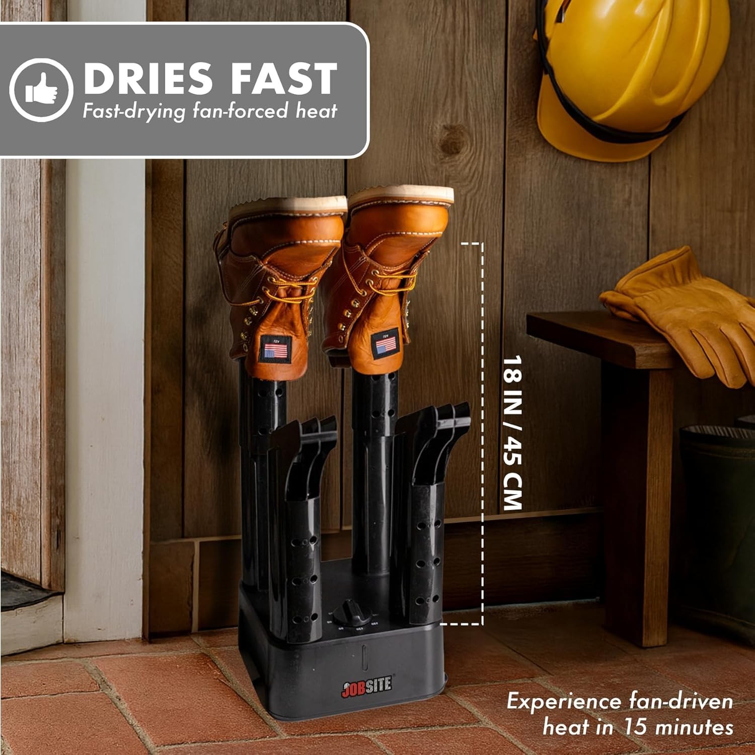 Boot Dryer - Mighty Dry with Heat Blower Fan - Fast Glove & Shoe Dryer - Help...
