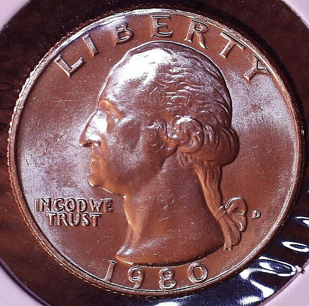 1980-D Washington Quarter Denver Mint Brilliant Uncirculated MS+++ 25(C)
