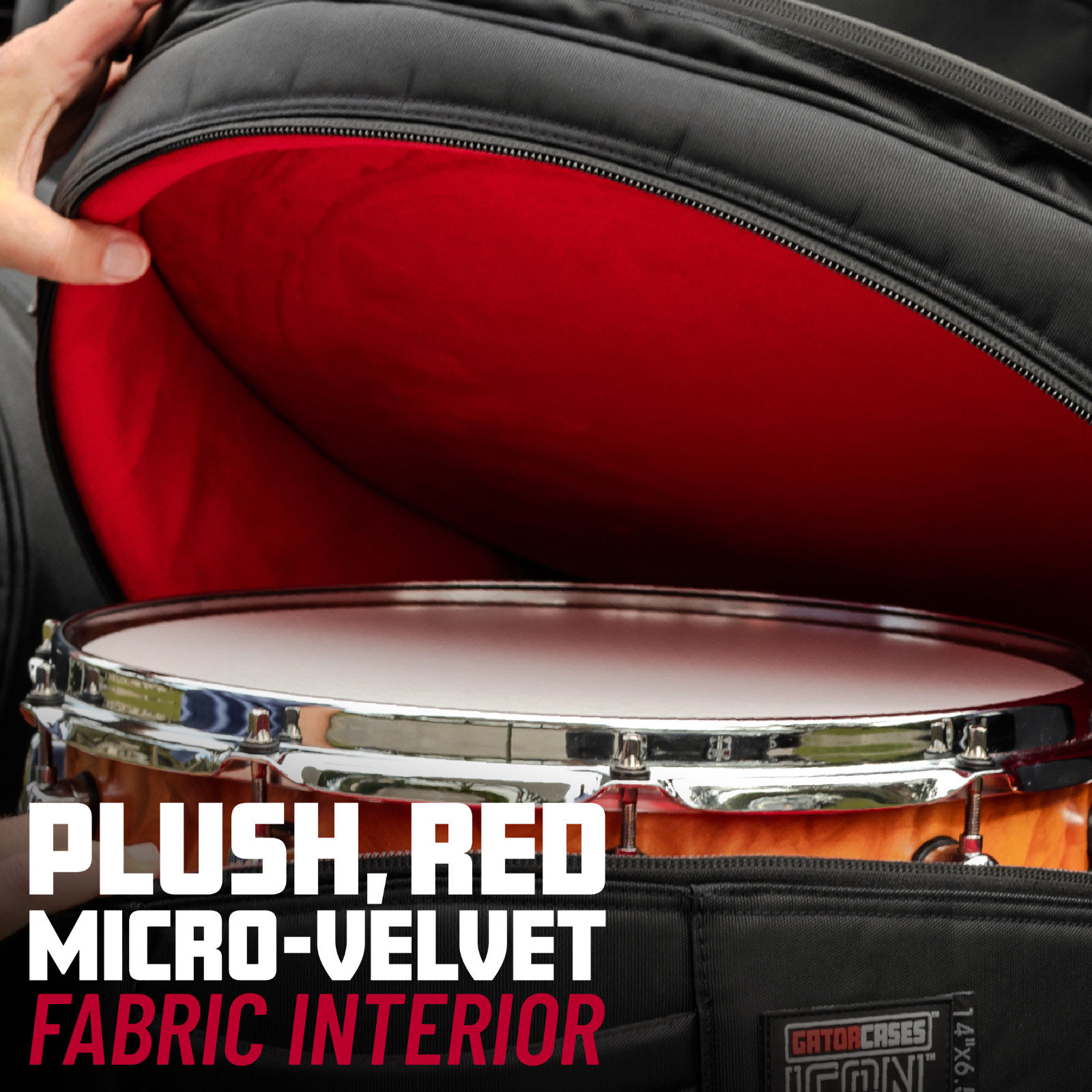 Gator Cases ICON Premium 4-Piece Rock Drum Set Bags; 22x18, 16x16, 12x9, 10x8