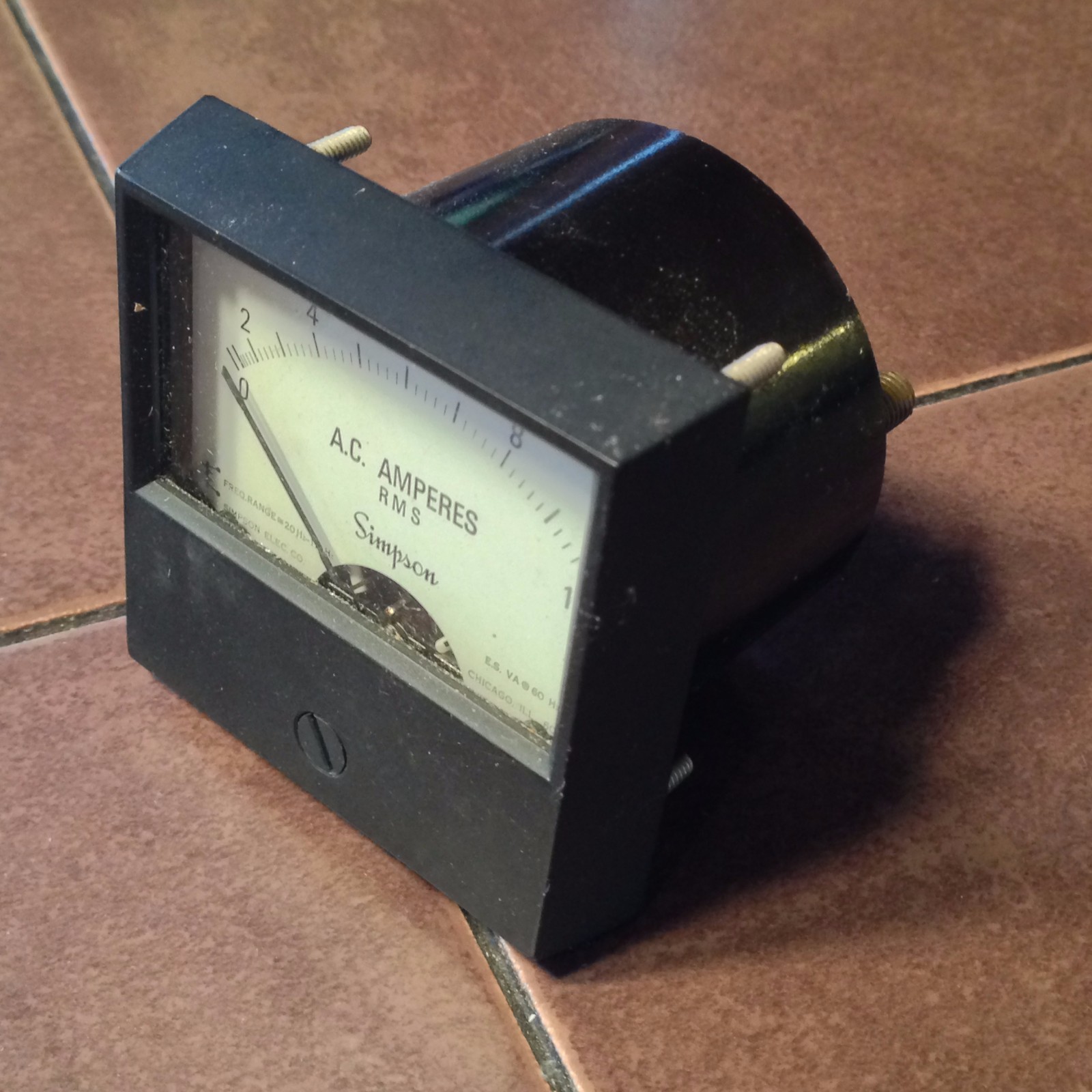 Simpson AC Ampres Meter 0-10 RMS Model 1257 NOS