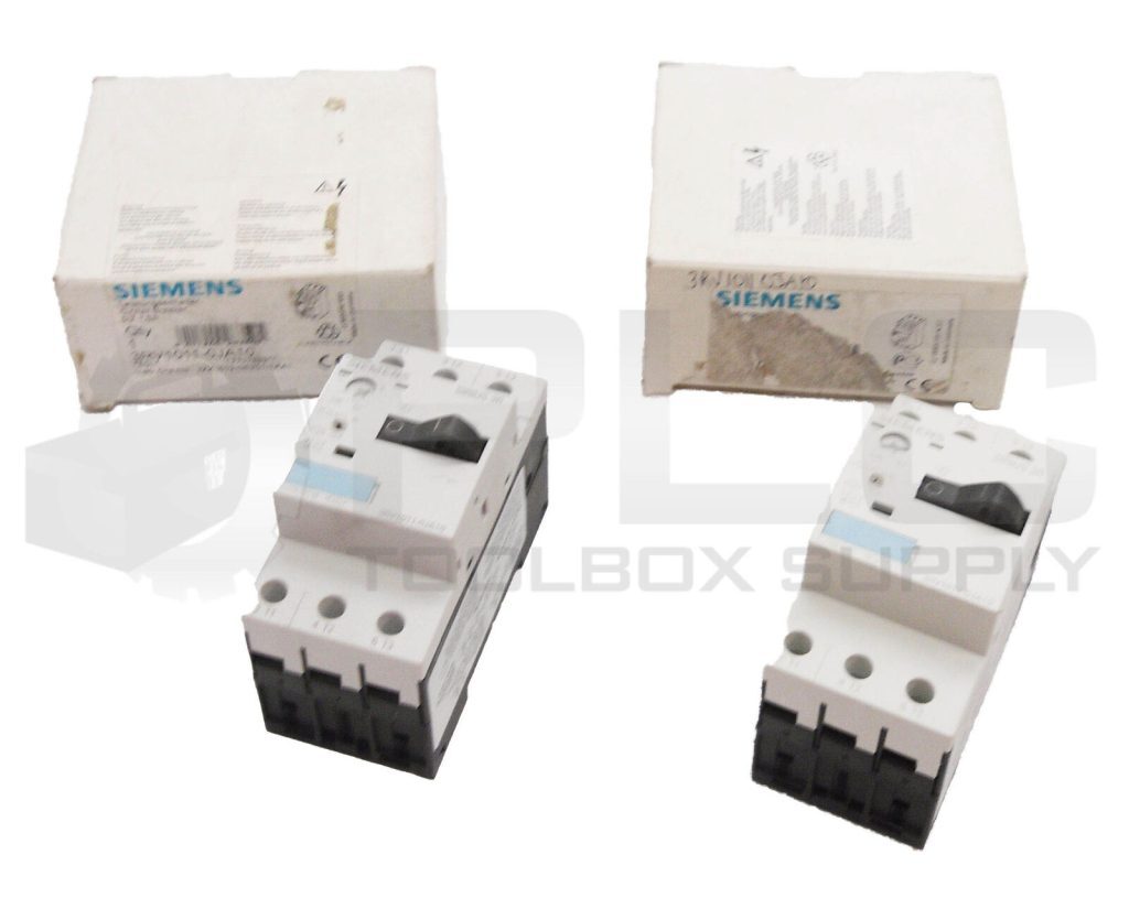 LOT OF 2 NEW SIEMENS 3RV1011-0JA10 MOTOR STARTER PROTECTOR 50/60HZ 690V