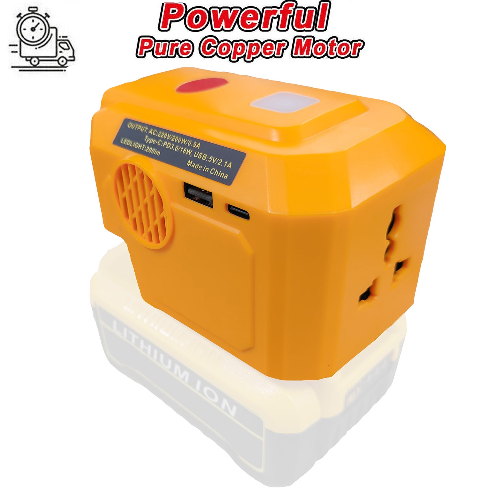 DeWalt 18-20V Inverter Kit - Enhance Your Cordless Tool Range (No Battery)