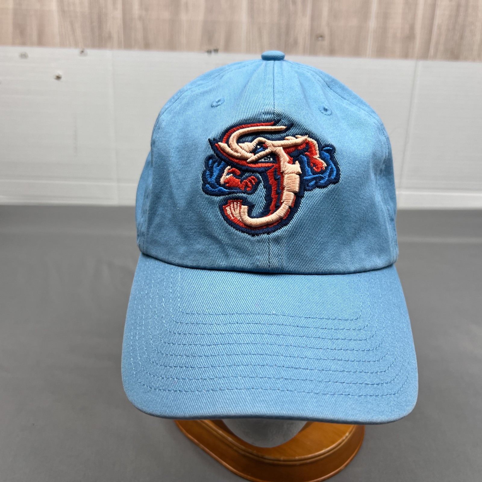 47 Brand MiLB Jacksonville Jumbo Shrimp Logo Cap Adult Adustable Blue Hat