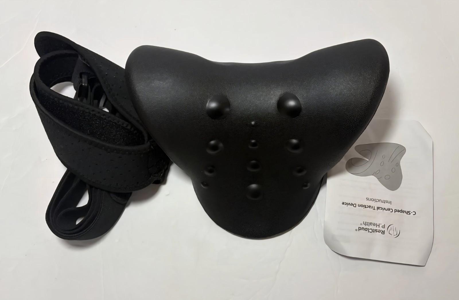Restcloud C-Shaped Cervical Traction Device - Excellent Condition!! Black. New