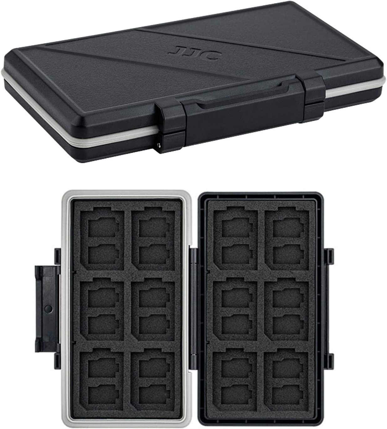36 Slots Memory Card Case Water-Resistant Anti-Shock Memory Card Wallet for 24 M