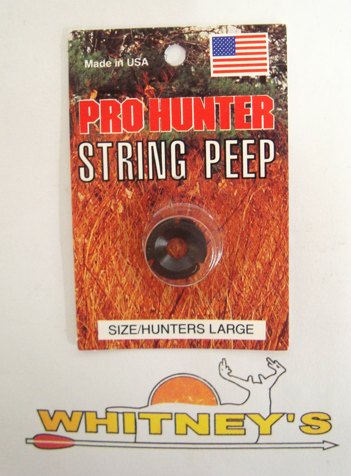 GWS Pro Hunter String Peep - Large, Black - 0084