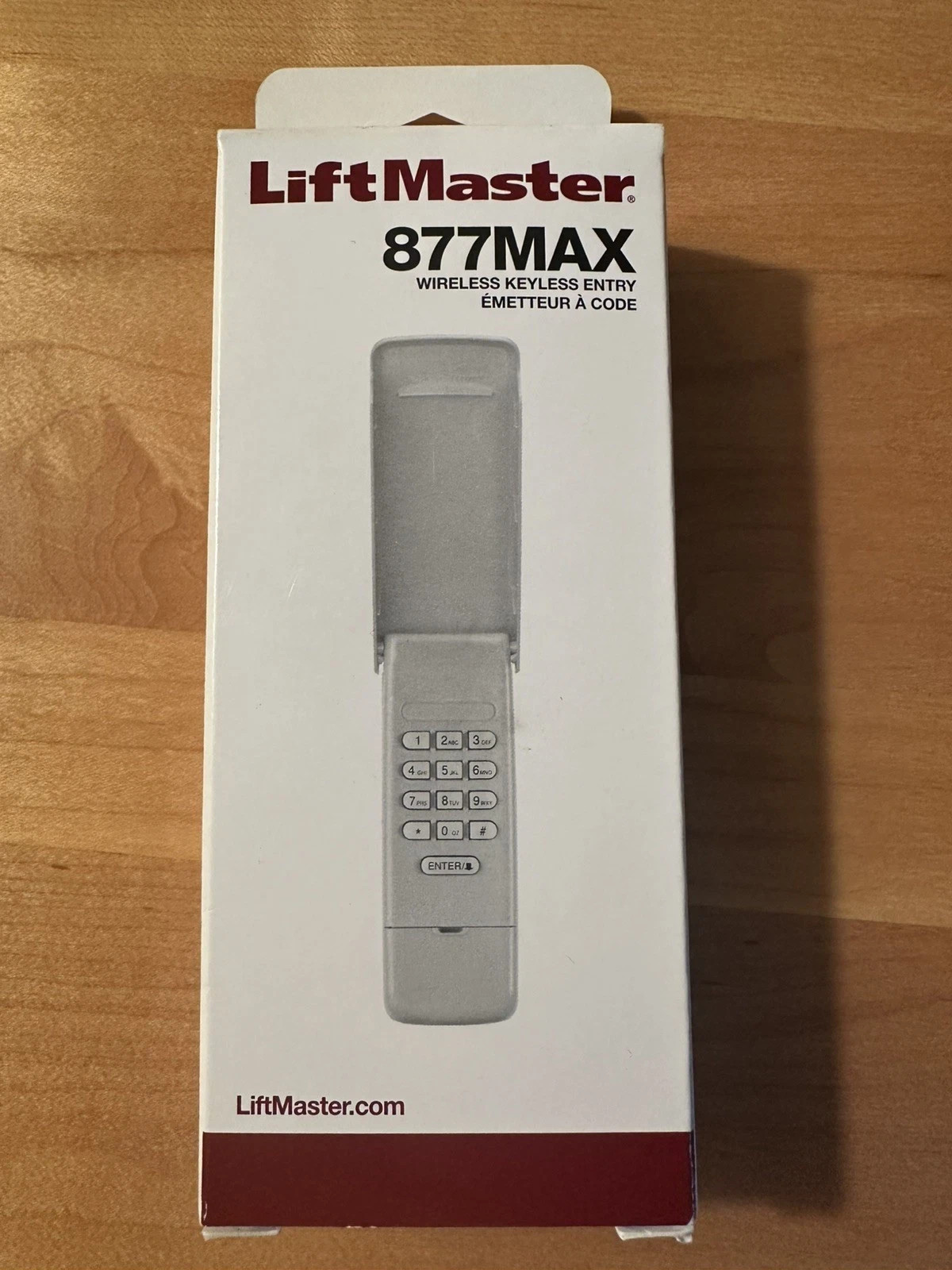 LiftMaster 877MAX Garage Door Opener Keypad Remote Keyless Entry Wireless Sealed