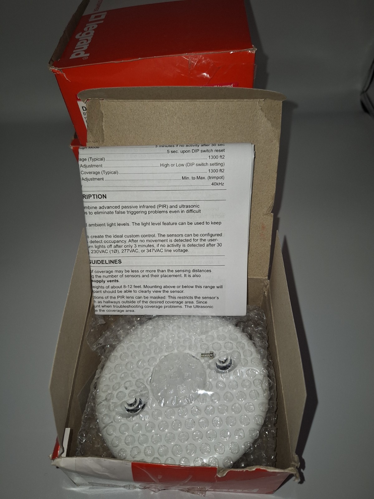 ** 4 ** Legrand DT-355 DT Ceiling Mount Occupancy Sensor Wattstopper