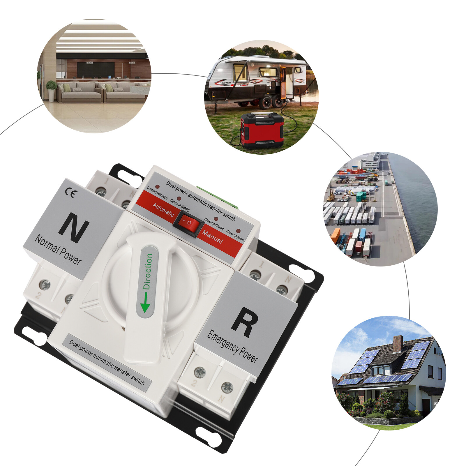 2P 63A 110V AC-33iB Automatic Transfer Switch