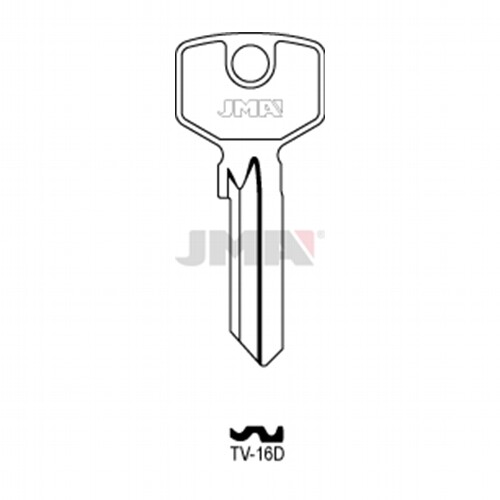 5 X TV-16 D JMA/ TRIO VING KEY BLANKS