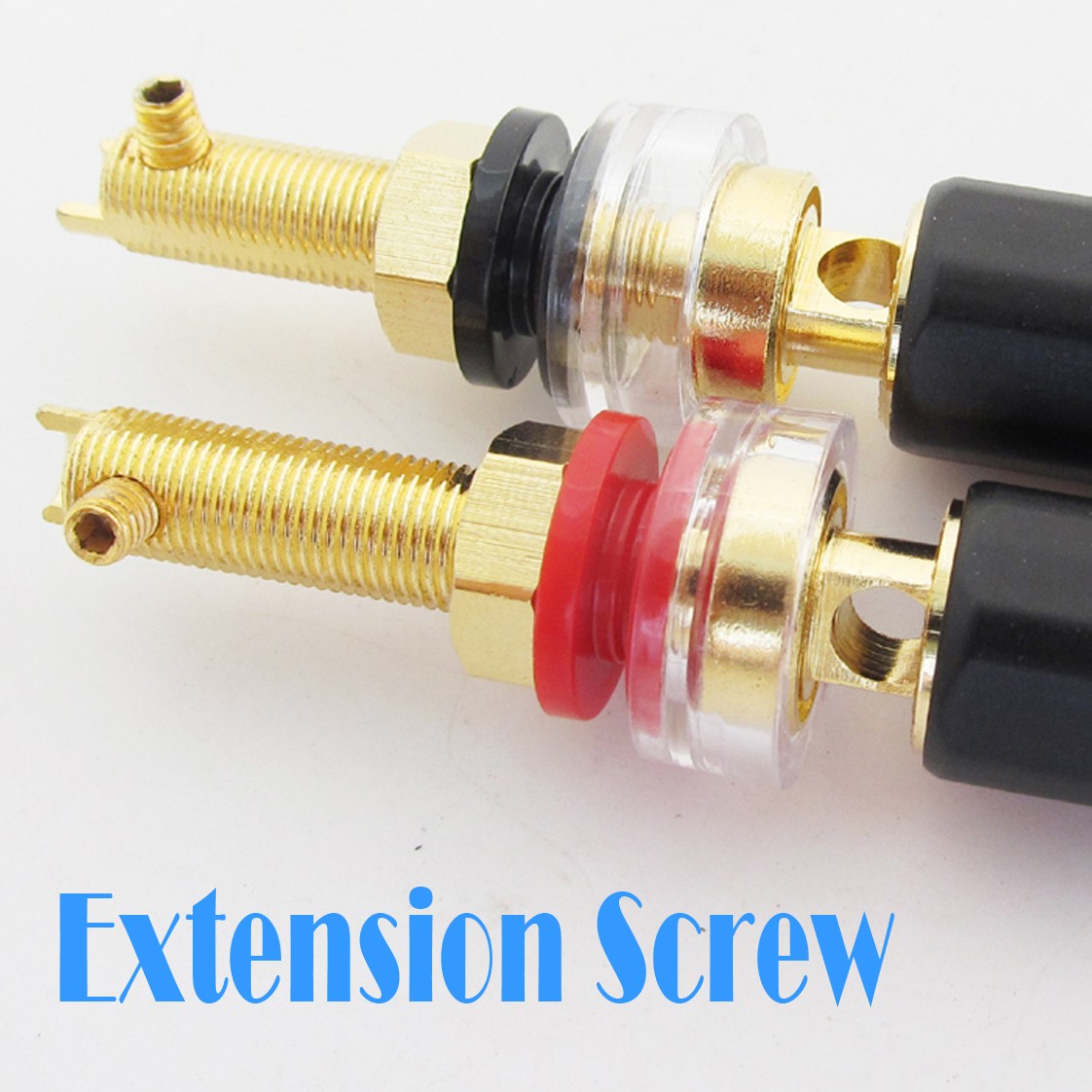 4pcs High Quality Pure Copper HiFi Amplifier Speaker Terminal Binding Post 65mm