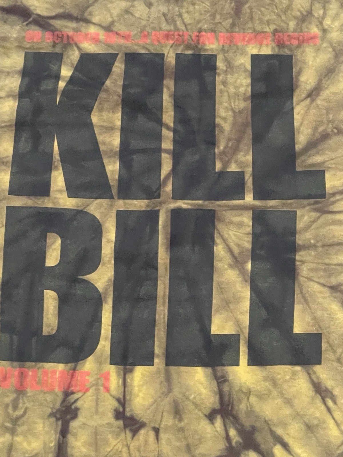 Kill Bill Vol. 1 & 2 Tie-Dye Promotional Movie T-Shirt Medium 100% Cotton