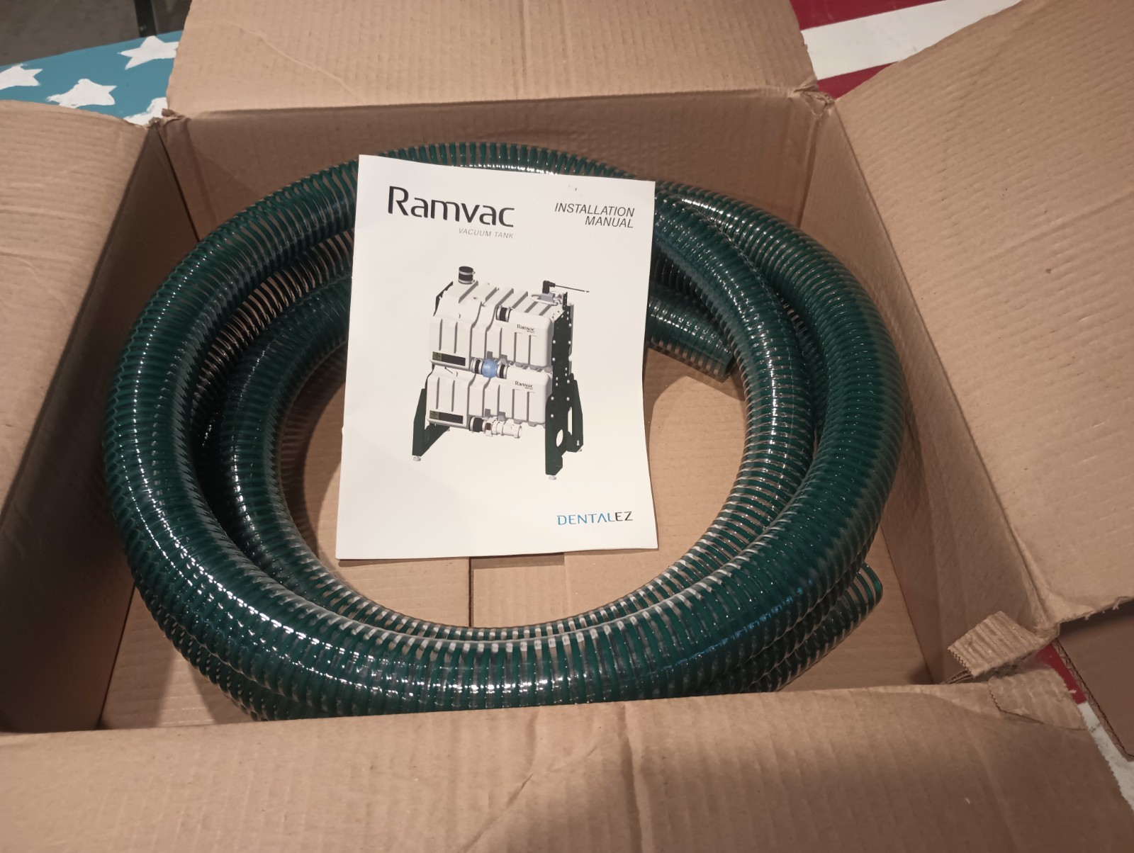 DentalEZ Ramvac Vacuum Tank Suction Hose Dental 16 ft New