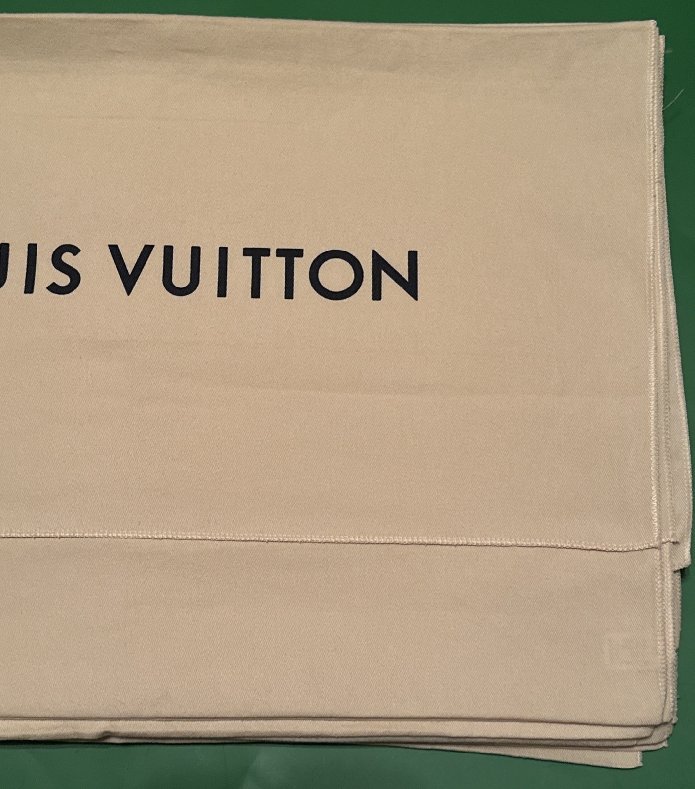 Authentic Louis Vuitton Dust Cover Bag, Beige “22x15” Envelope Type