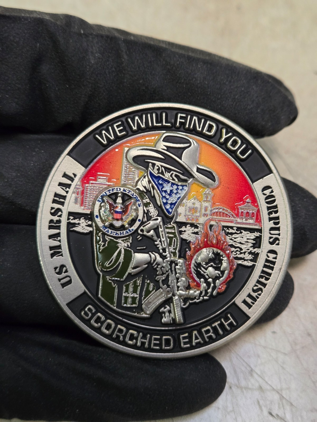 Southern Texas Gulf Coast violent offenders fugitive task for challenge coin