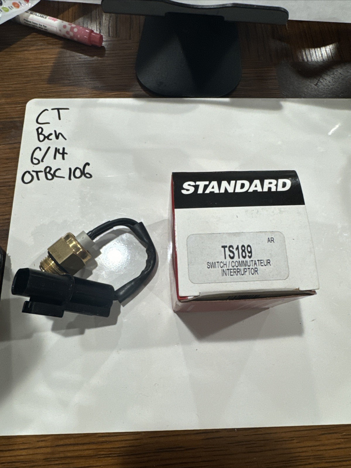 Engine Cooling Fan Switch Standard TS-189