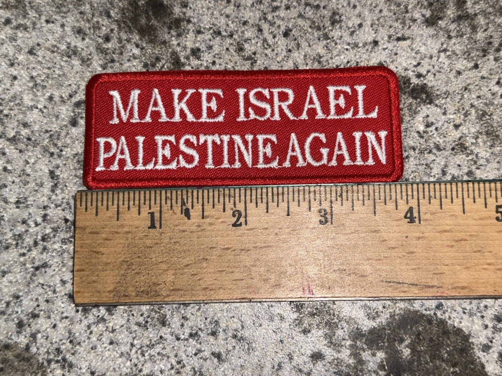 Embroidered Make Israel Palestine Again Patch Iron On and/or Sew On