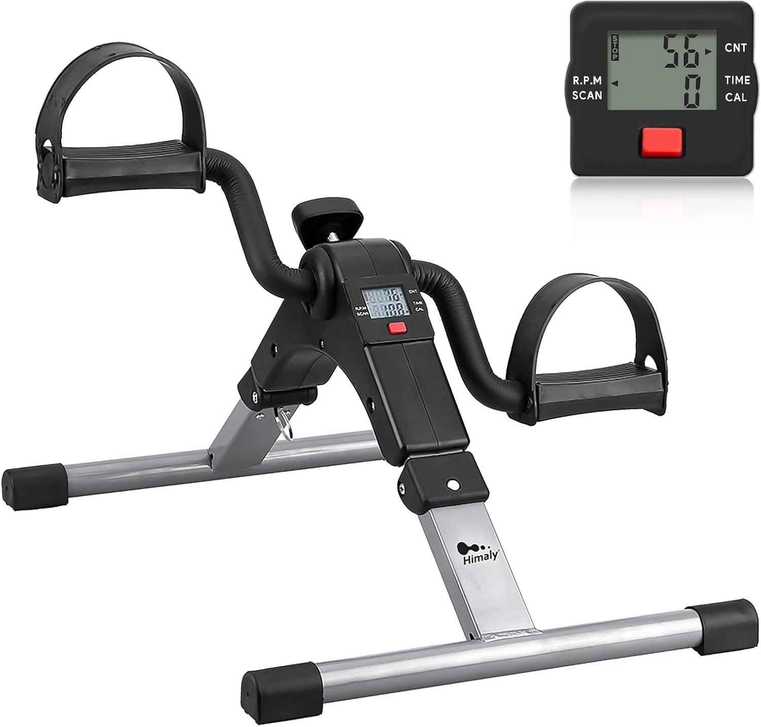 Bicicleta de ejercicio plegable, ejercitador de pedales, bicicleta de escritorio