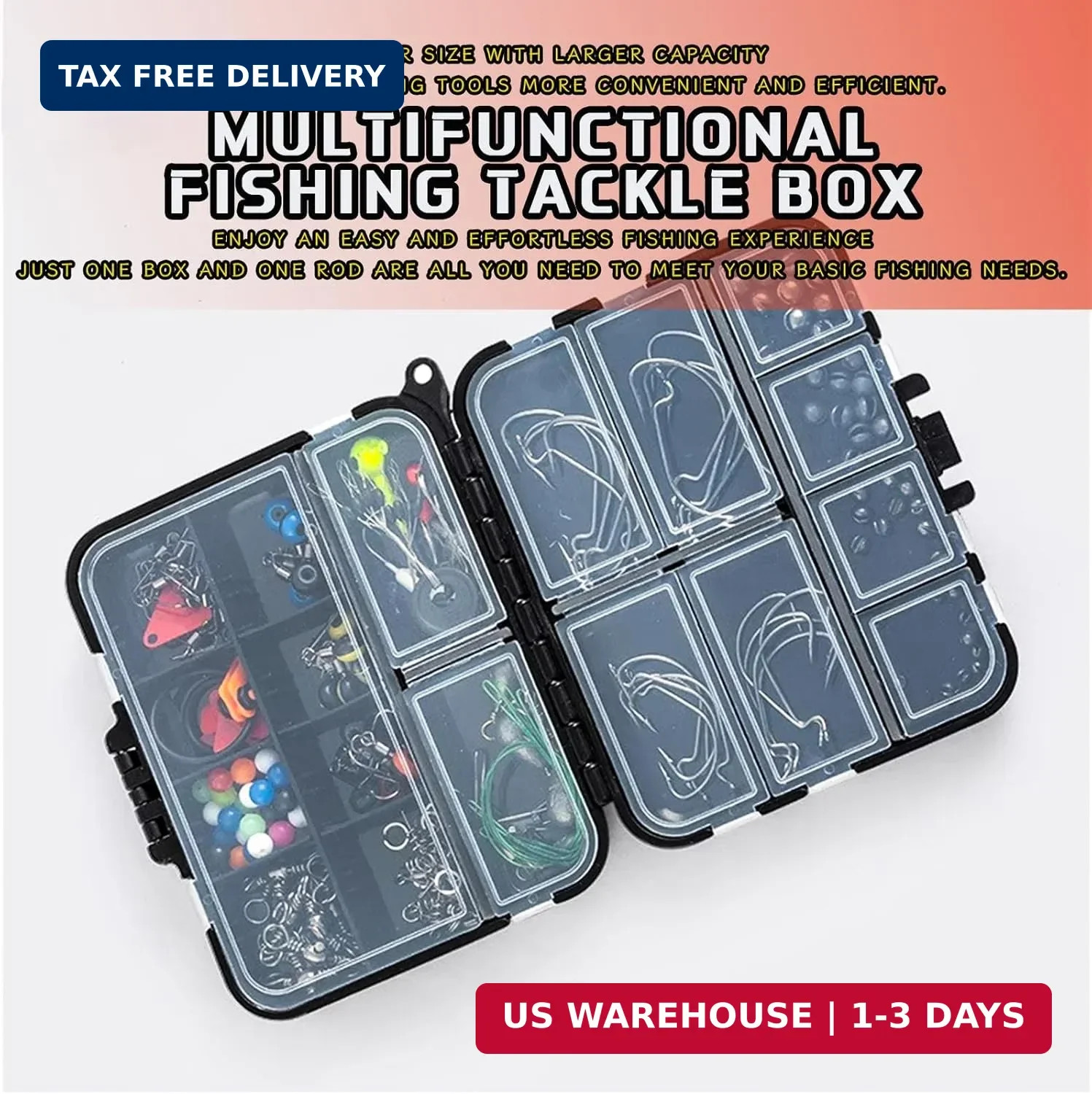 5 Pack Mini Plastic Tackle Boxes for Small Tackle Box Organizer, Ideal for Fishi