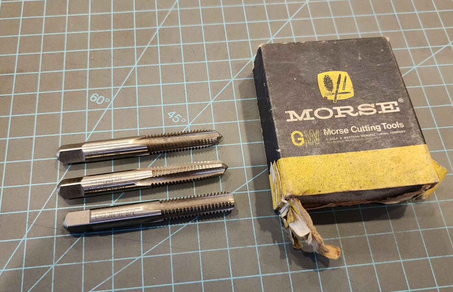 Lot of 3 MORSE 3/8-16 NC GH3 Plug Tap HS GH3 USA 🇺🇸 NOS - mjkV