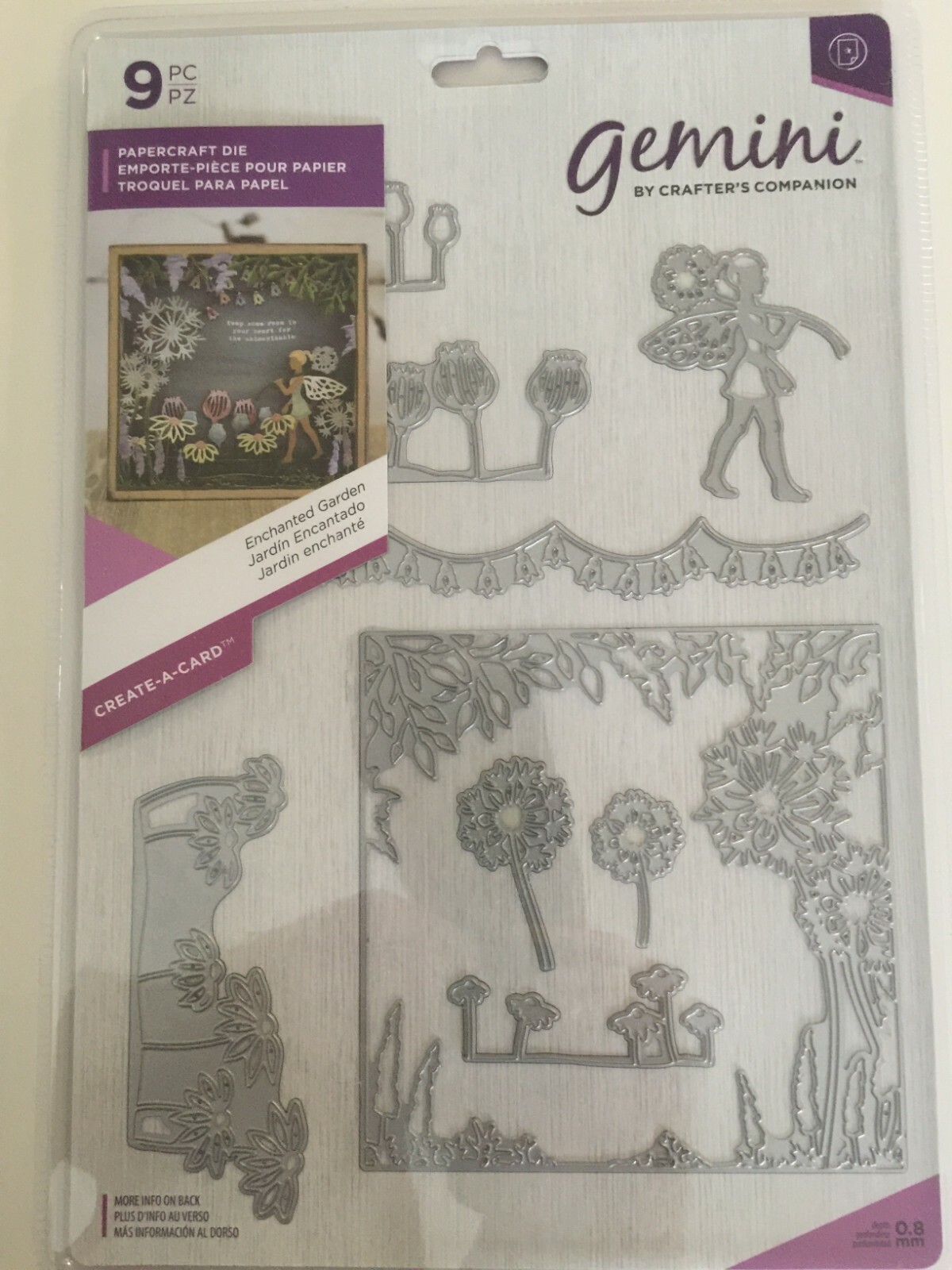 Crafters Companion  Gemini Create A Card Everyday Die  Enchanted Garden New
