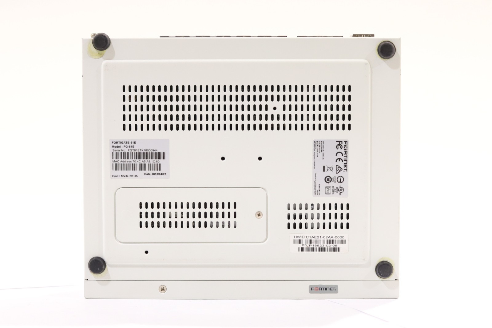 Fortinet FortiGate-81E Firewall Network Security Appliance P/N: FG-81E Tested