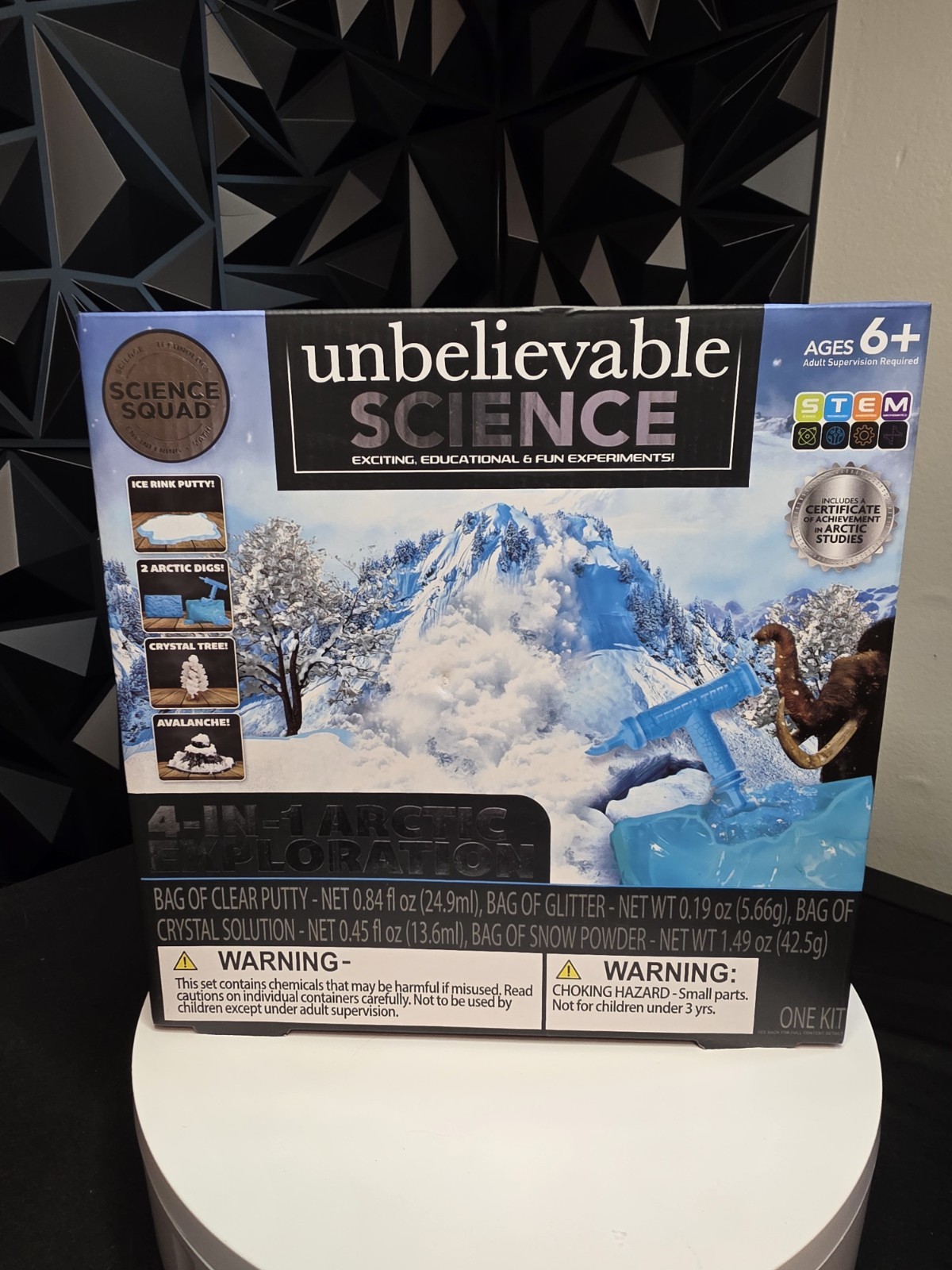 Science Squad Unbelievable Science 4-in-1 Arctic Exploration Experiment Kit 6+