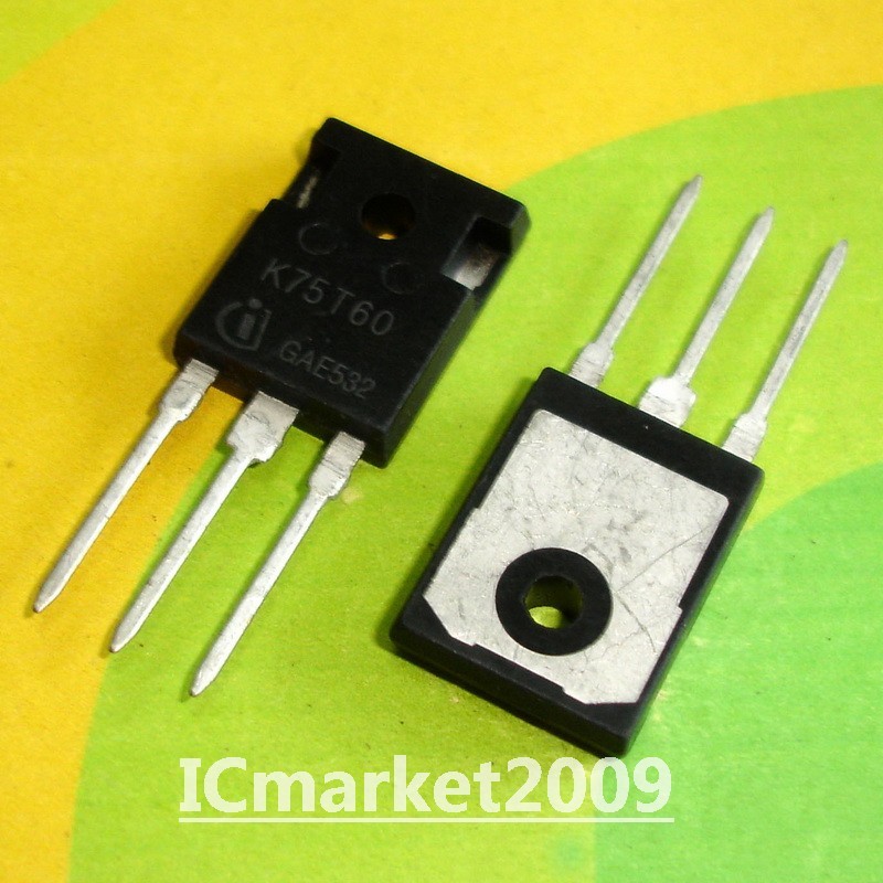 5 PCS IKW75N60T TO-247 K75T60 IGBT Designed for DC/AC Converters Transistor