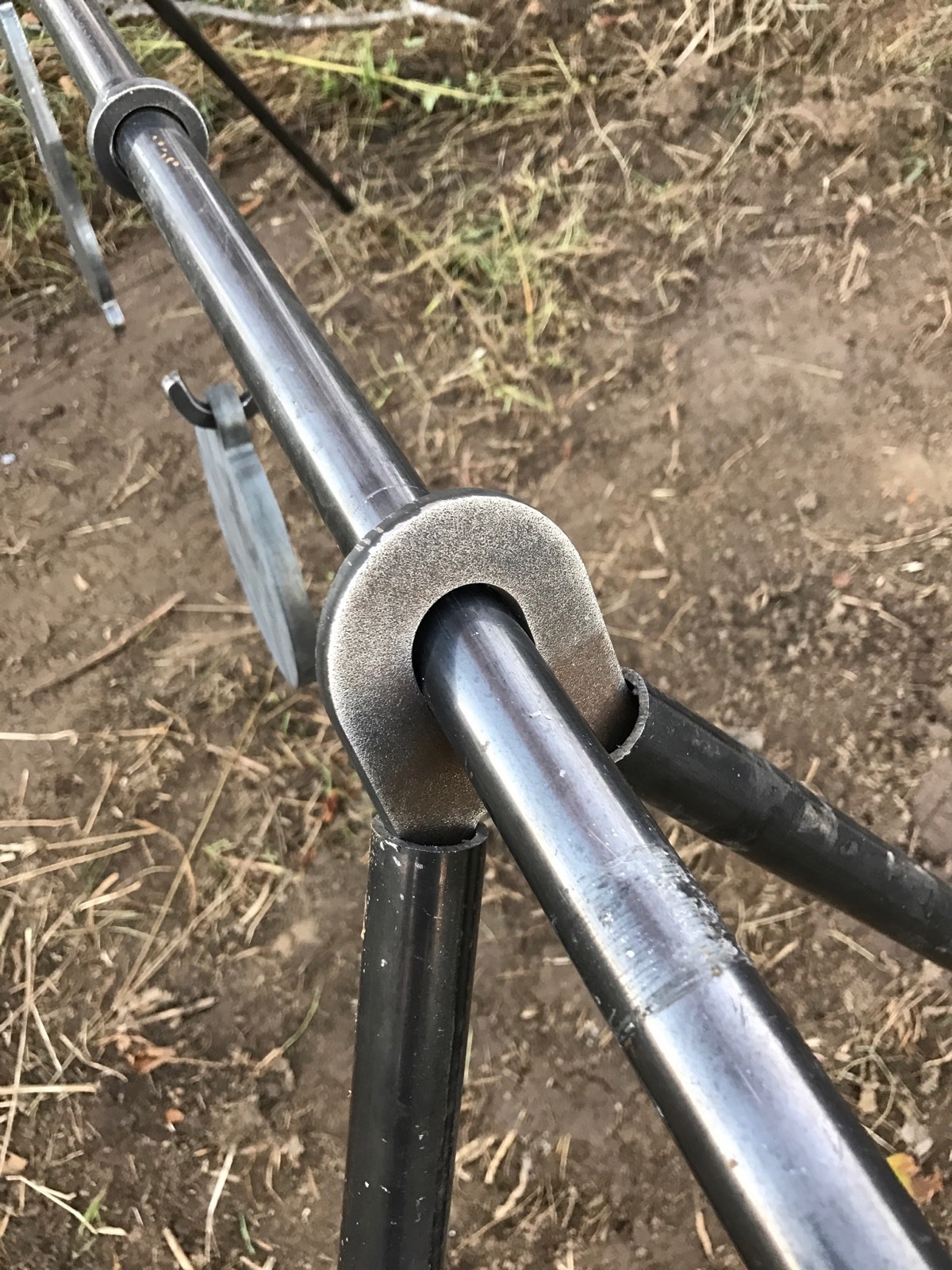 AR500 Target Stand 3/4 SCH40 Pipe 1" Round Bar Rod