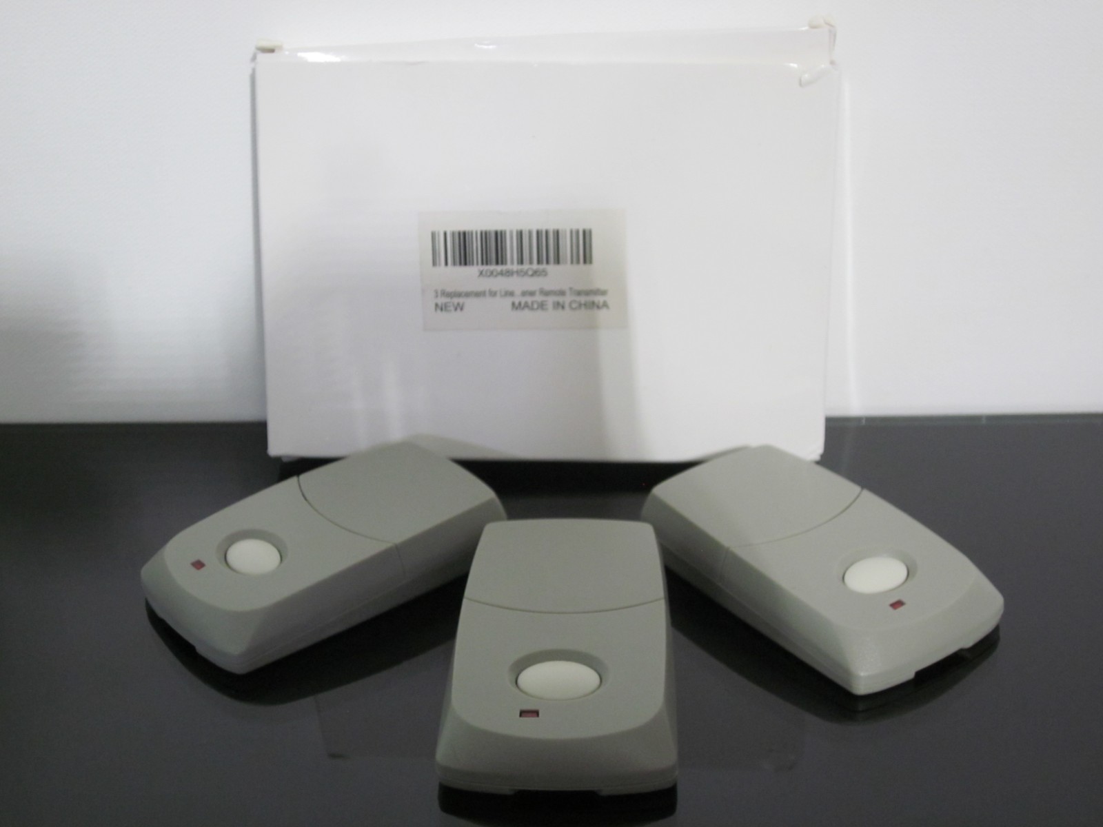 Lineener X0048H5Q65 Gray 1 Button Remote Garage Door Opener Transmitter 3Pack (d