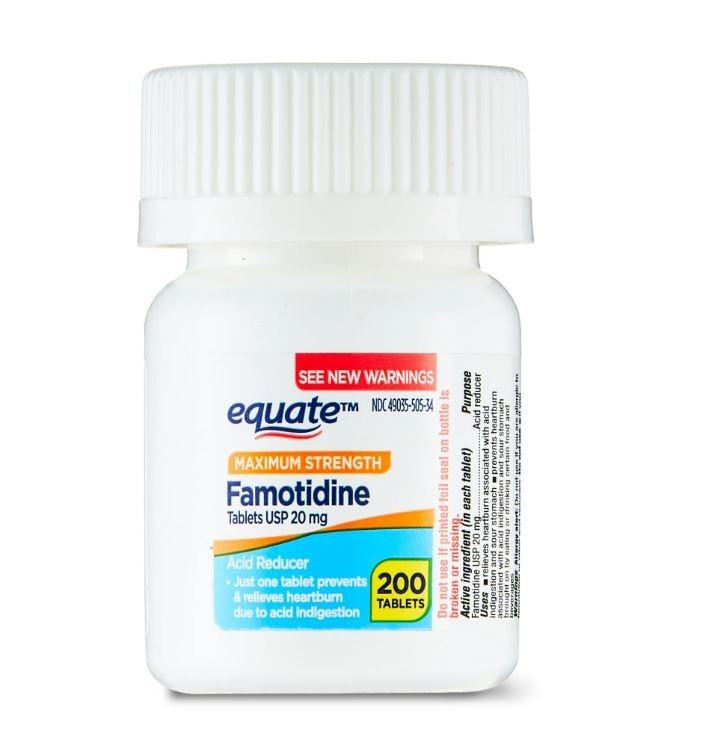 Equate Maximum Strength Famotidine 20mg Tablets, 200 Count