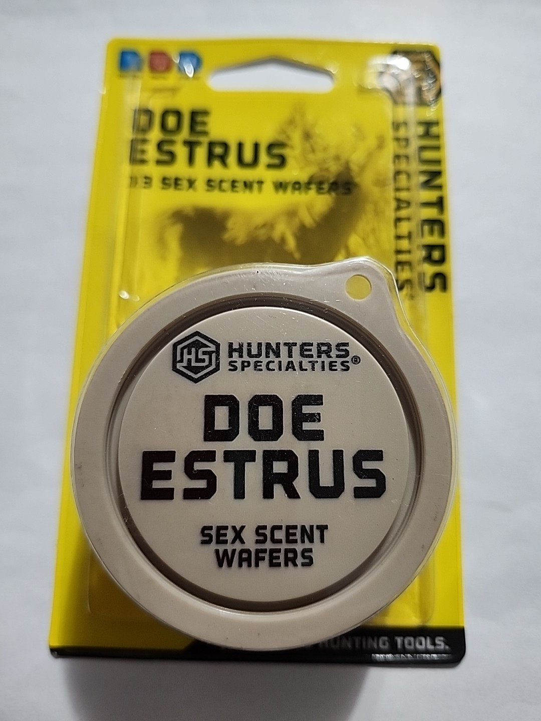 Hunters Specialties No Mess Reusable Doe Estrus Sex Scent Wafers LOT OF 3