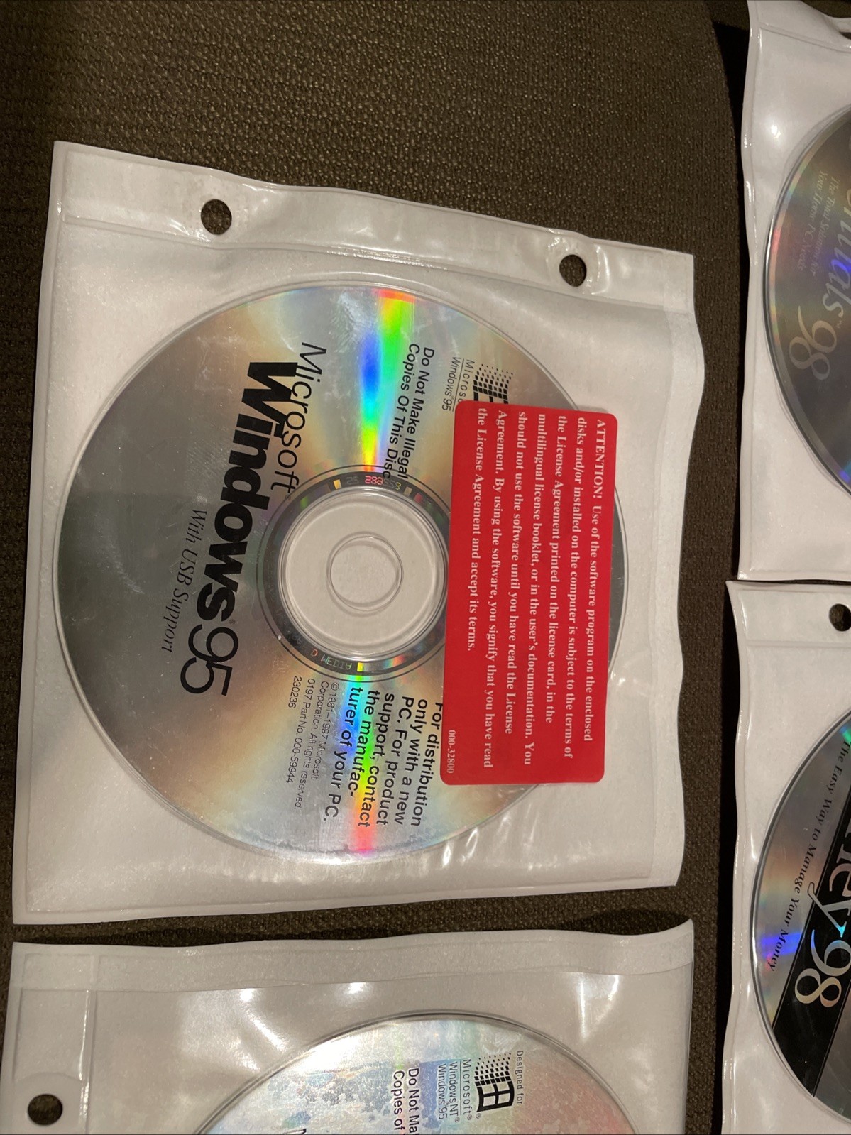 Vintage Microsoft Lot, Windows 95, Manuals, Other Microsoft Discs