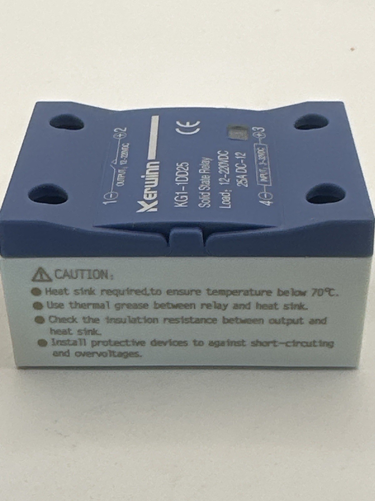 Kerwinn KG1-1DD25 Solid State Relay 25A 12–220VDC Input 3–32VDC New