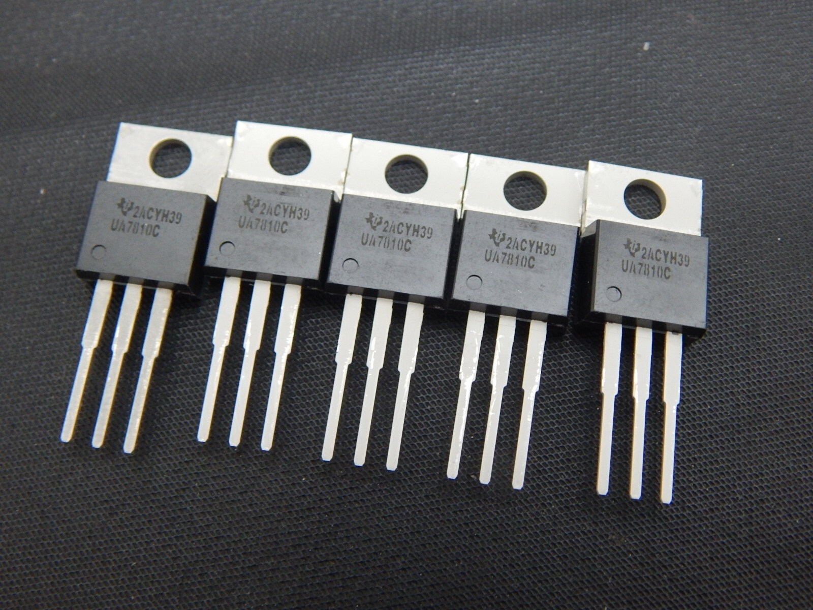 5X TI UA7810C 10V VOLTAGE REGULATOR IC TO-220 - USA SELLER FAST SHIPPING