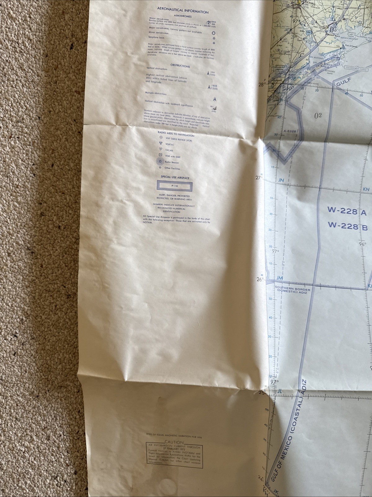 Vintage ONC H-24 Operational Navigation Chart – Military Aviation Map – Cold War