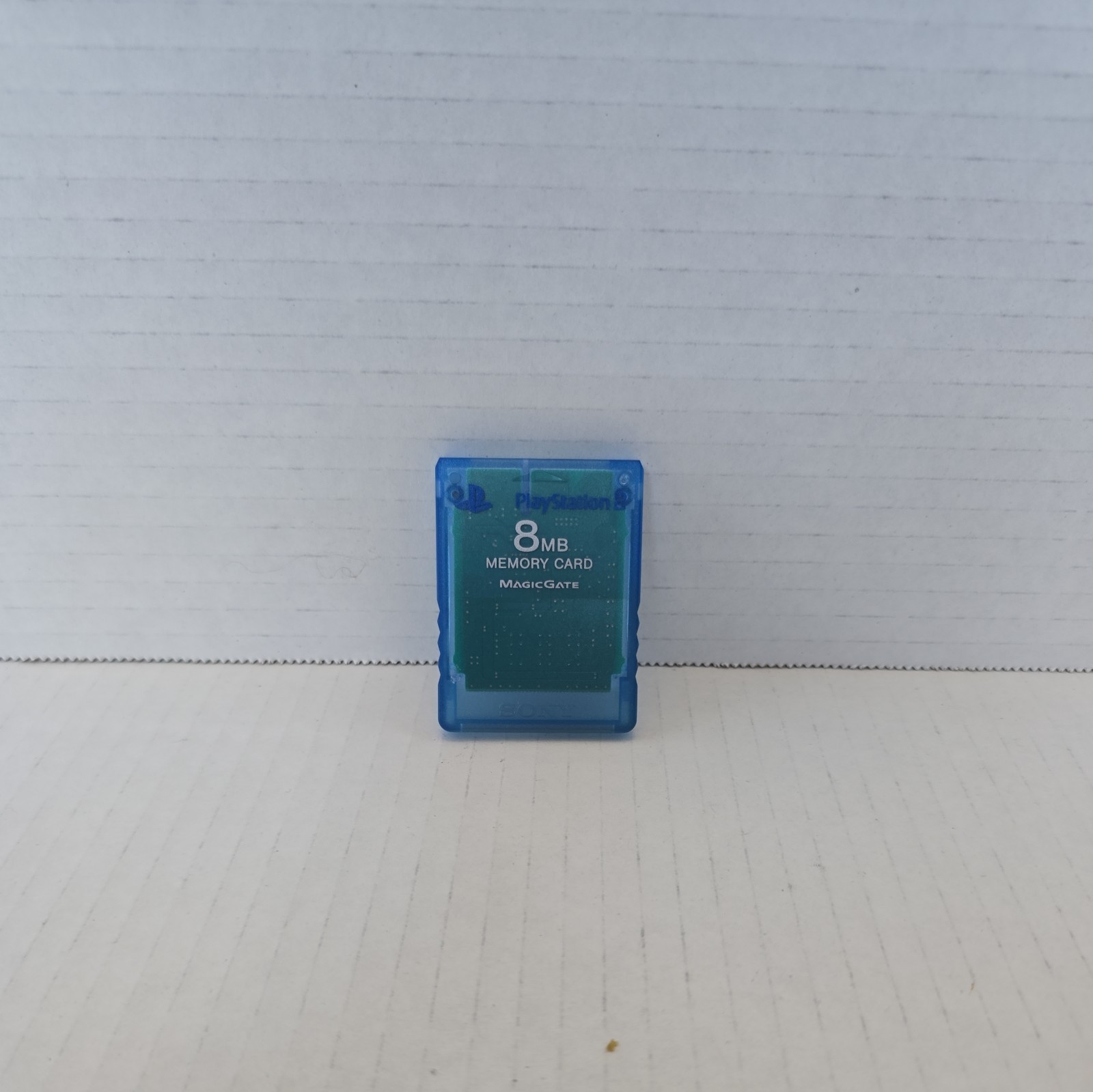 Sony Playstation 2 PS2 Official OEM MagicGate Blue 8mb Memory Card Genuine.