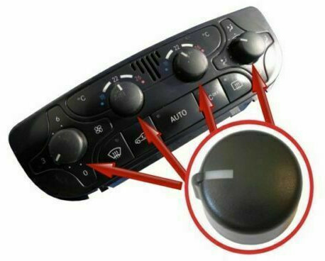 For Mercedes C Class Temperature Control Air Conditioner Climate Control Knob