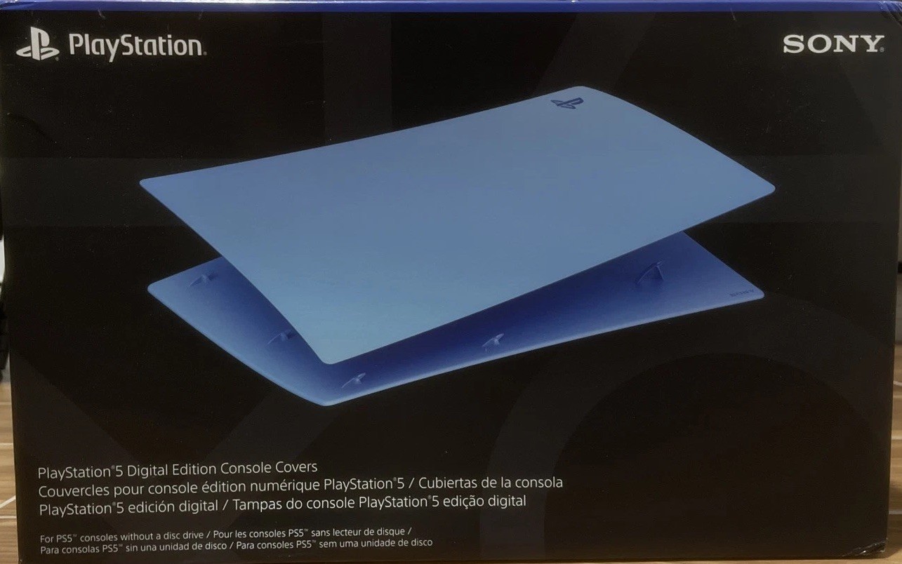 playstation 5 digital edition console cover Starlight Blue
