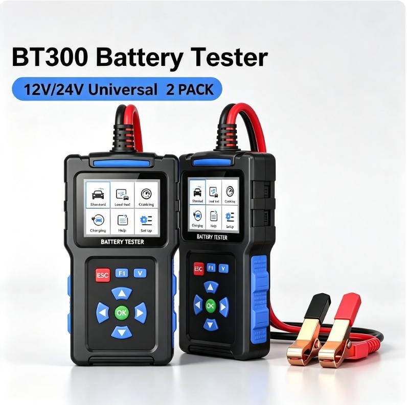 Battery Load Tester 12V 24V Car Battery Analyzer and Alternator Tester 2 Pack