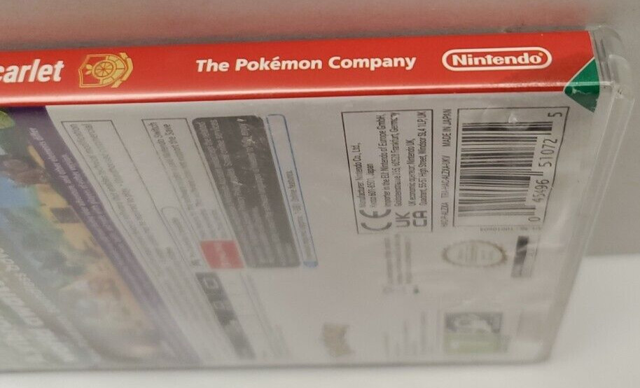 Pokemon Scarlet Nintendo Switch Replacement Case Oly