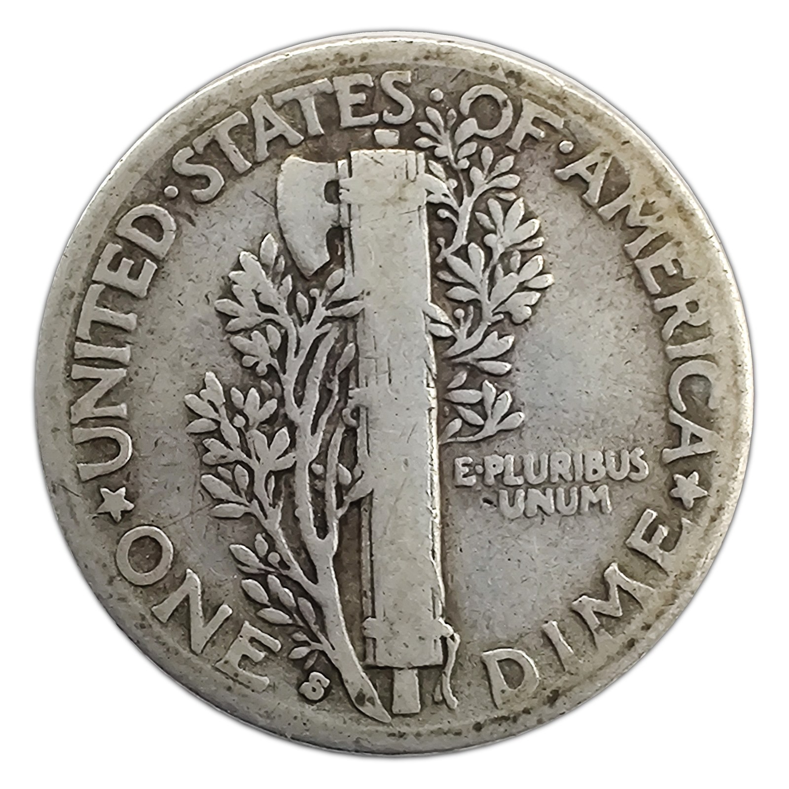 1936-S Mercury Dime G Good 90% Silver