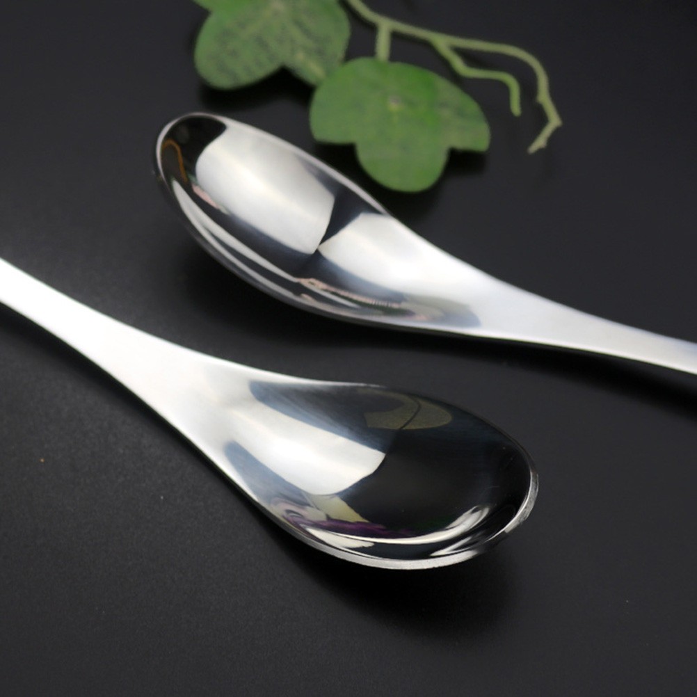 2 Pcs Stainless Steel Spork Double Ended Fork Spoon Set For Camping Hiking