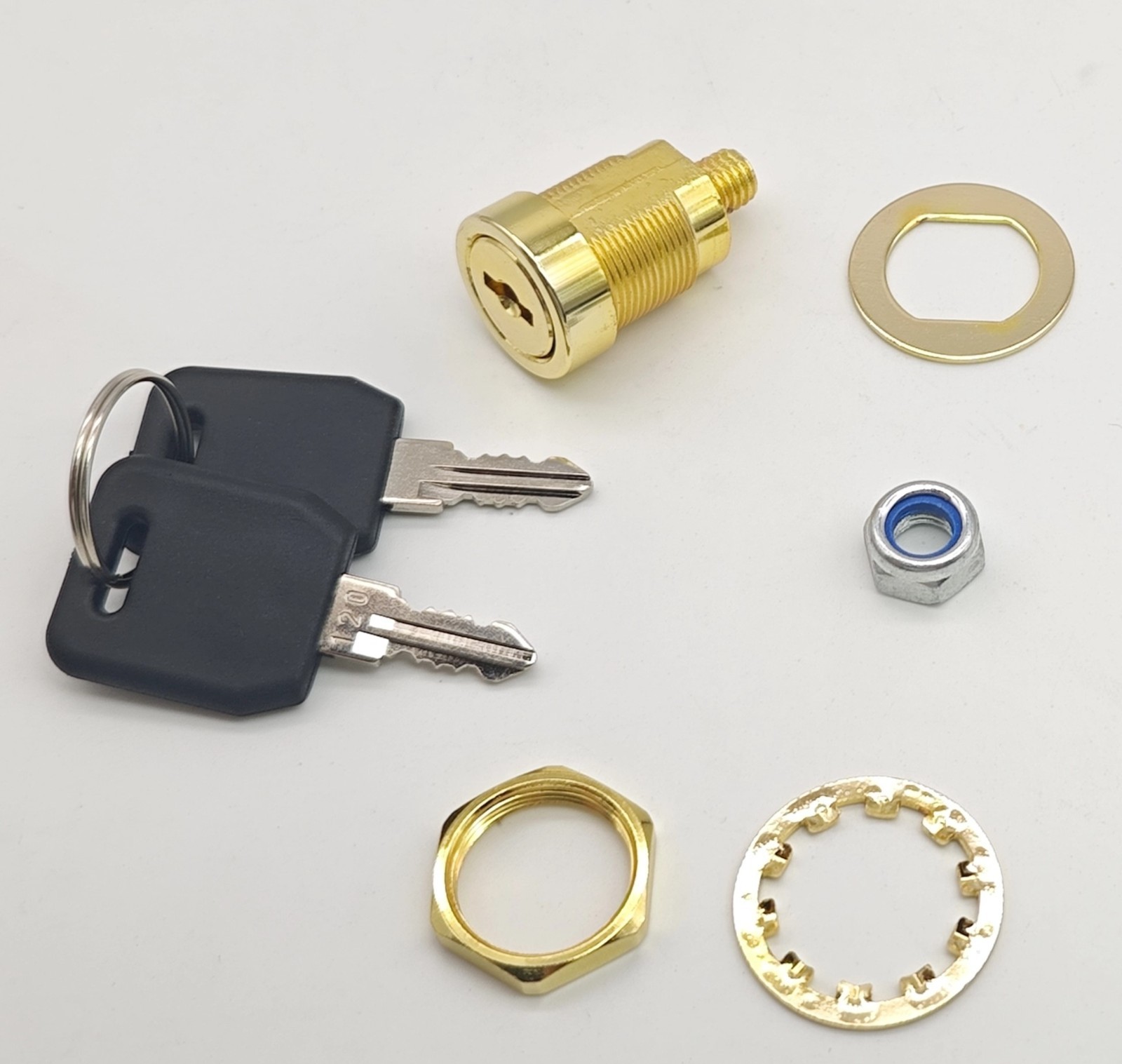 Armstrong Replacement Lock for Stack-On Safes, Brass Finish