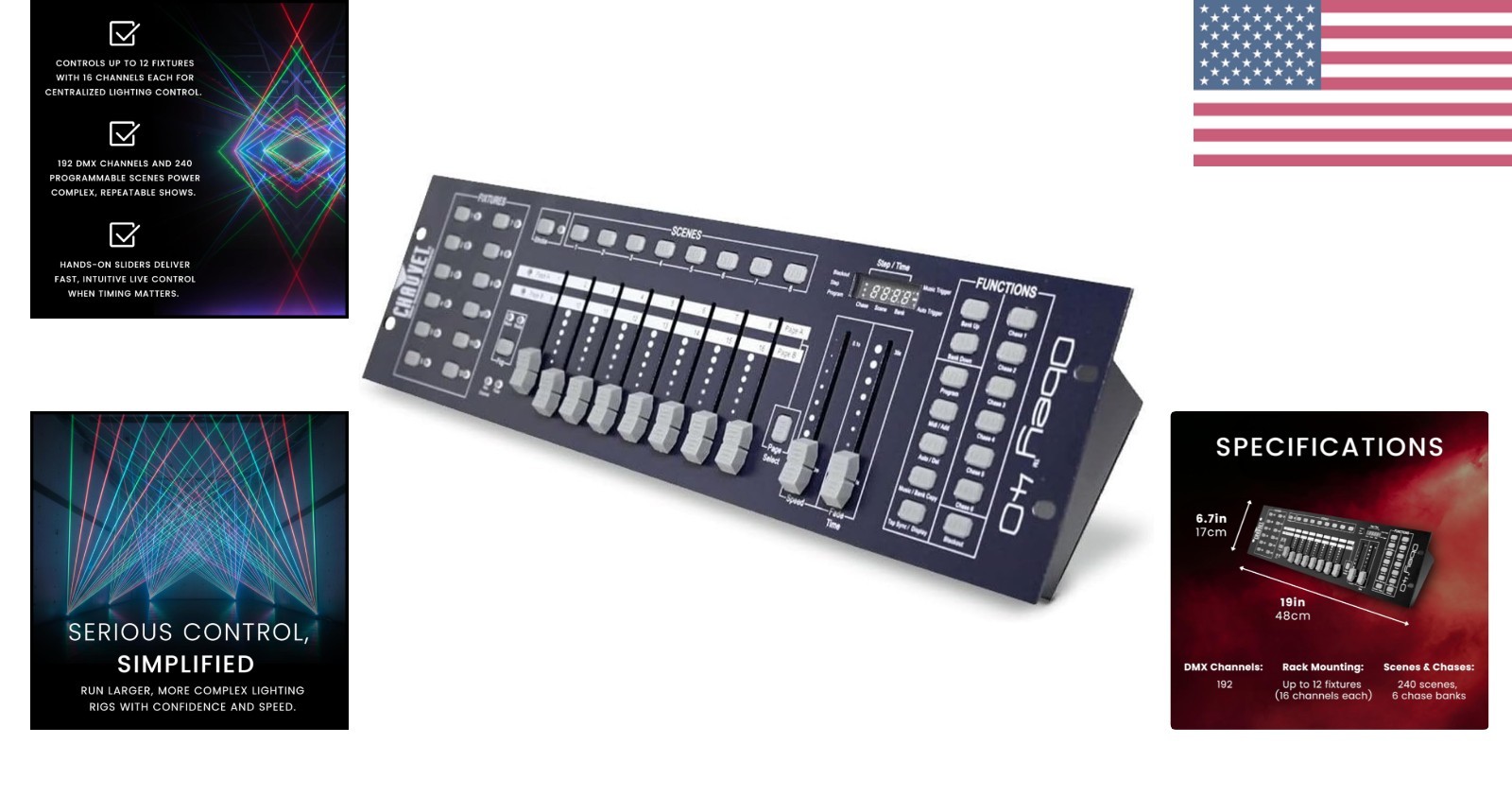OBEY40 Universal DMX Light/Fog Machine Controller