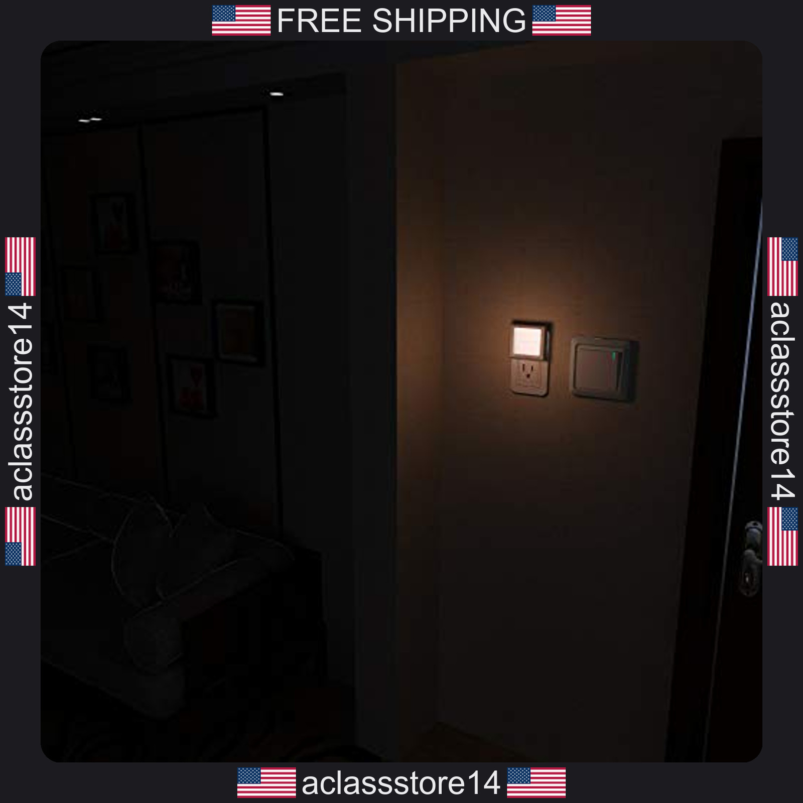 Maz-tek plug-in LED night light 2 pack dusk to dawn sensor adjustable warm white