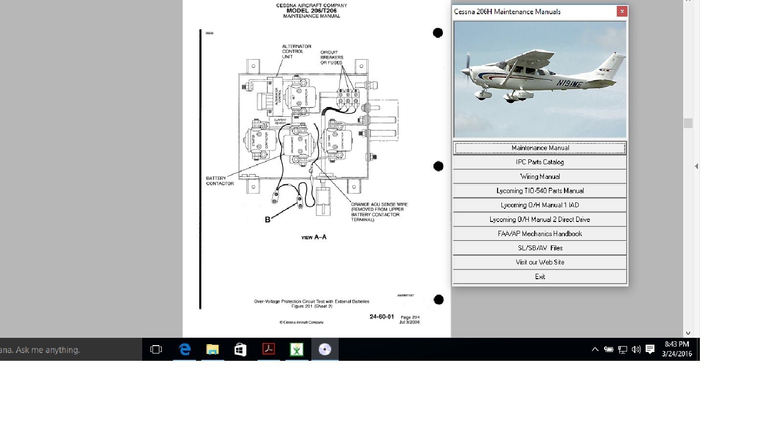 Cessna 207 T 207 Service Maintenance Manual + Engine 1969 - 1984 w A/Ds